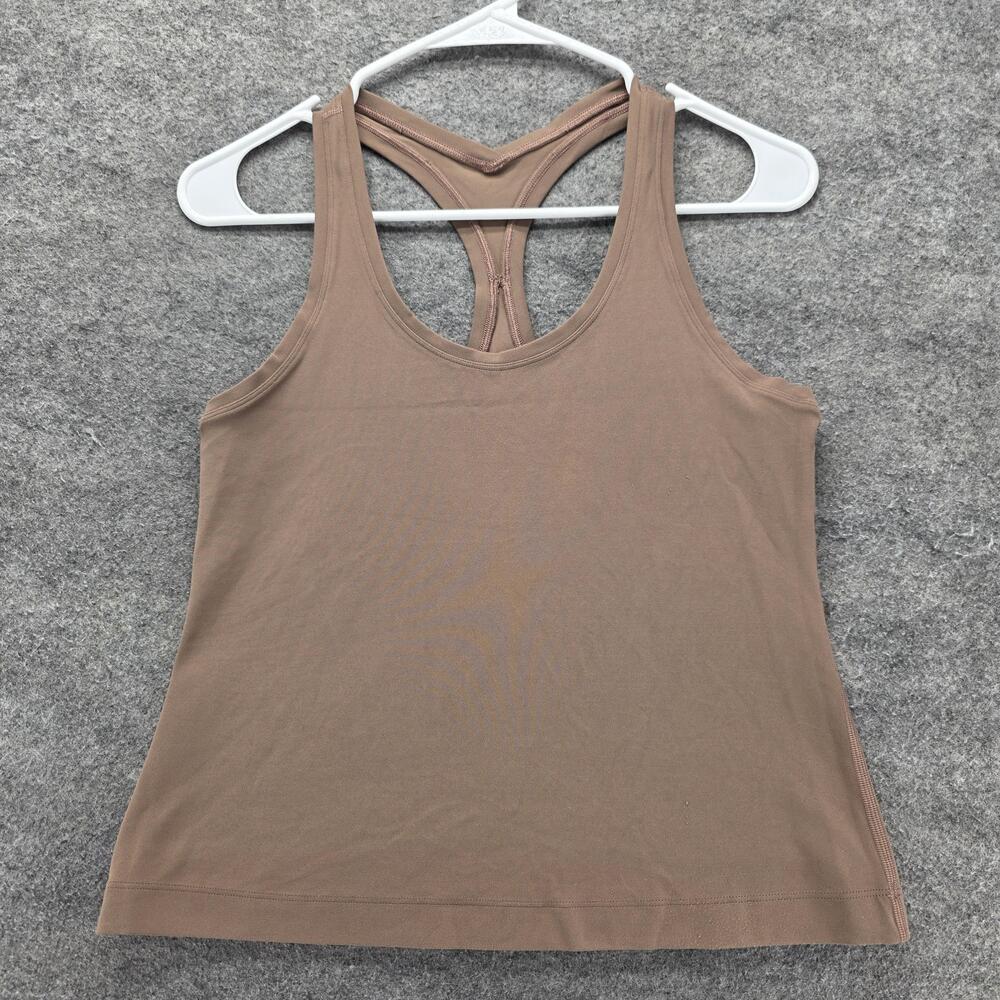 Lululemon Tank Womens S Brown Scoop Neck Racerback Stretch Athletic Yoga Gym